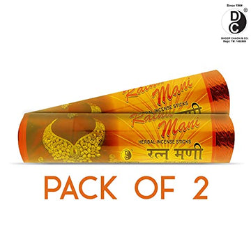 Ratnamani Incense Sticks Rolls | Pack of 2 | 250 GMS Each | Long - Lasting Incense Sticks for Calming & Relaxation, Ideal for Gifting | No Charcoal Agarbatti | Dhoop Chaon & Co.