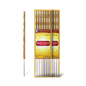 Gold Twist Incense Sticks