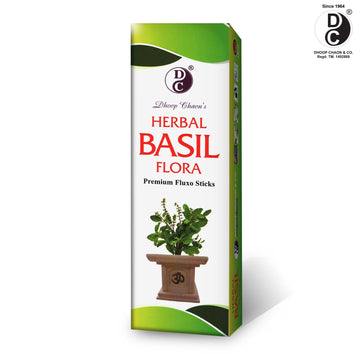 Basil Flora Masala Incense Sticks | 250 GMS Pack | Long Lasting Incense Sticks for Calming & Relaxation | No Charcoal Agarbatti | Dhoop Chaon and Co