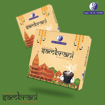 Sambrani Natural Loban Cup Dhoop 12 Sambrani Cups Pack