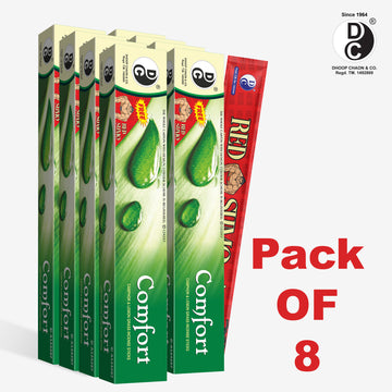 Comfort Camphor and Lemongrass Incense Sticks (Pack of 8)