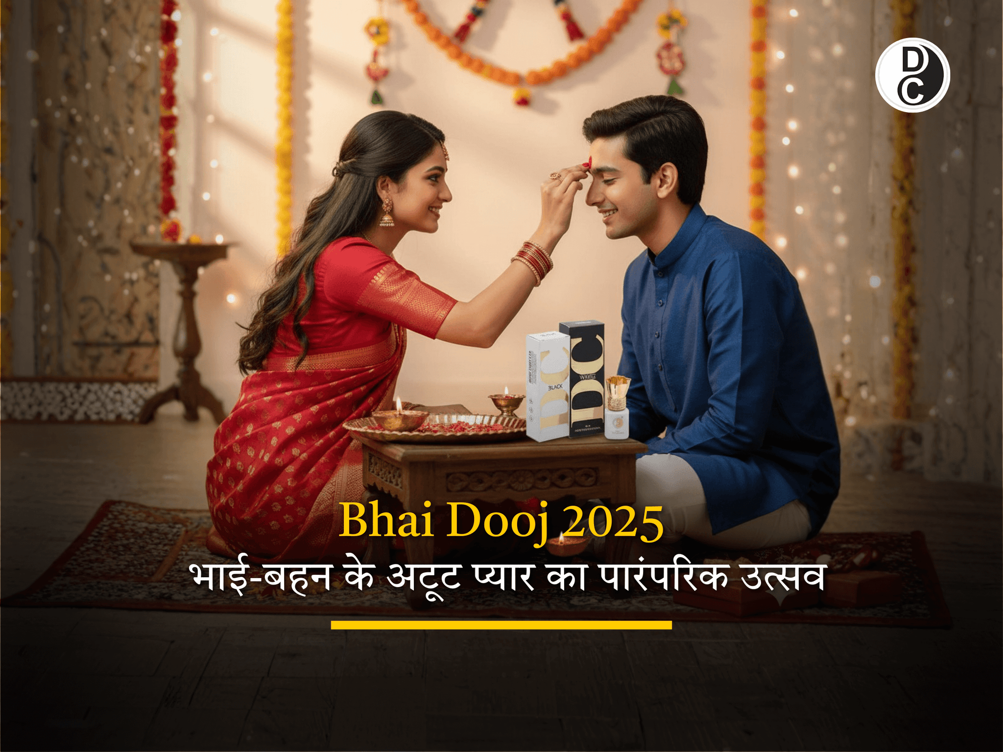 Bhai Dooj 2025 उत्सव में भाई और बहन का पारंपरिक प्यार