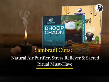 Sambrani cups natural air purifier for stress relief