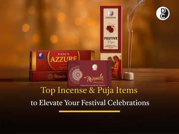 Incense sticks and puja items for festival celebrations