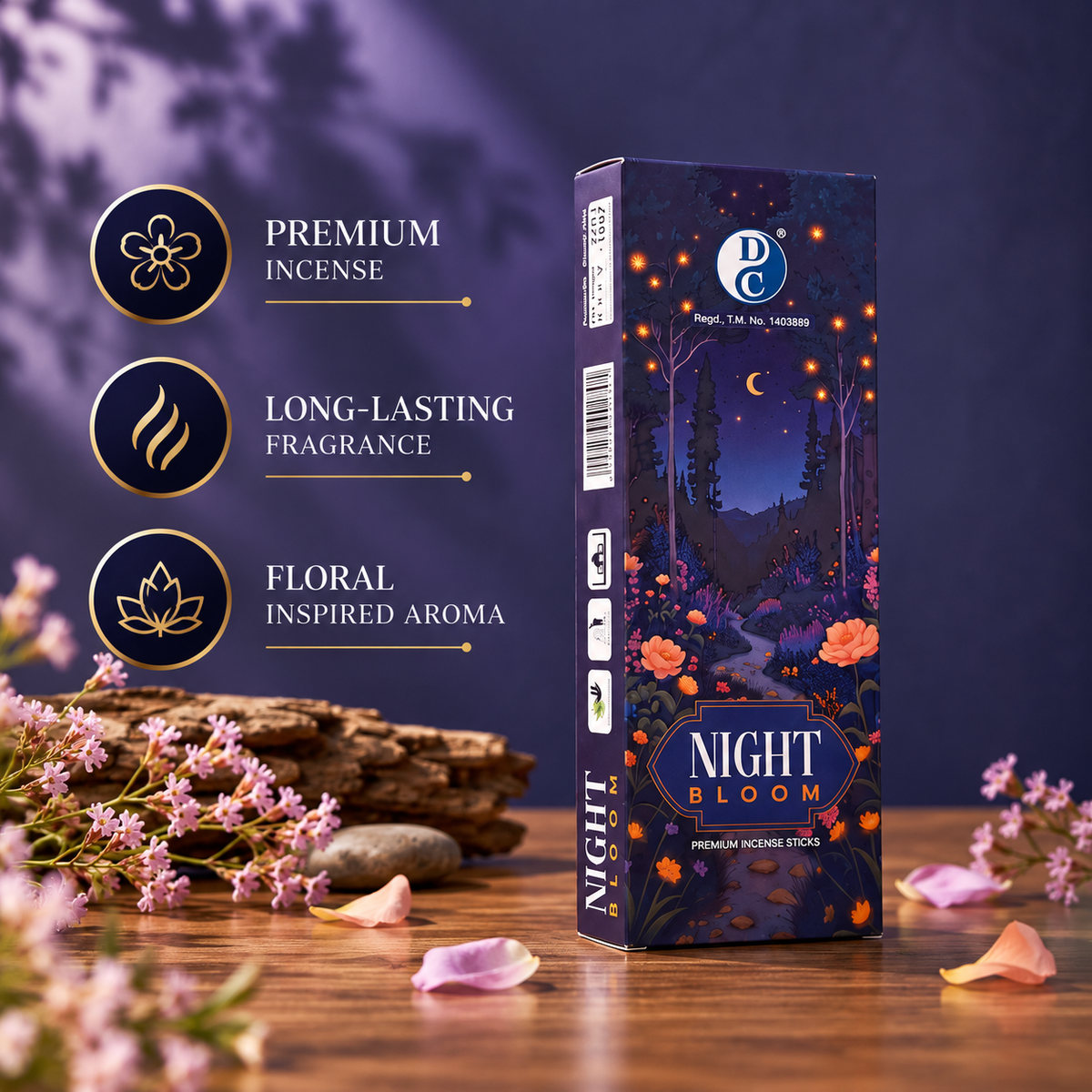 Night Bloom Premium Incense Sticks 225g