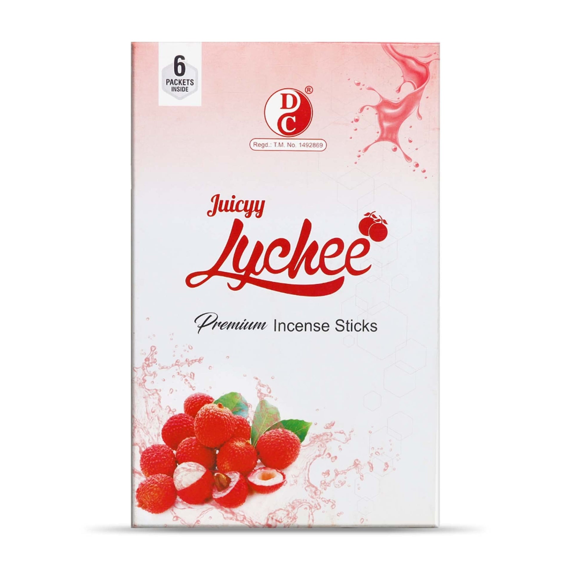 Eco Juicyy Lychee Premium Incense Sticks - Pack of 6