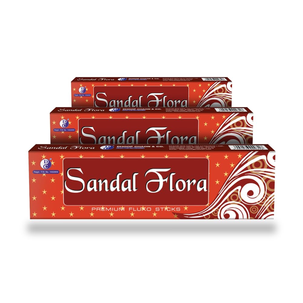 Sandal Flora Incense Sticks - Pack of 3