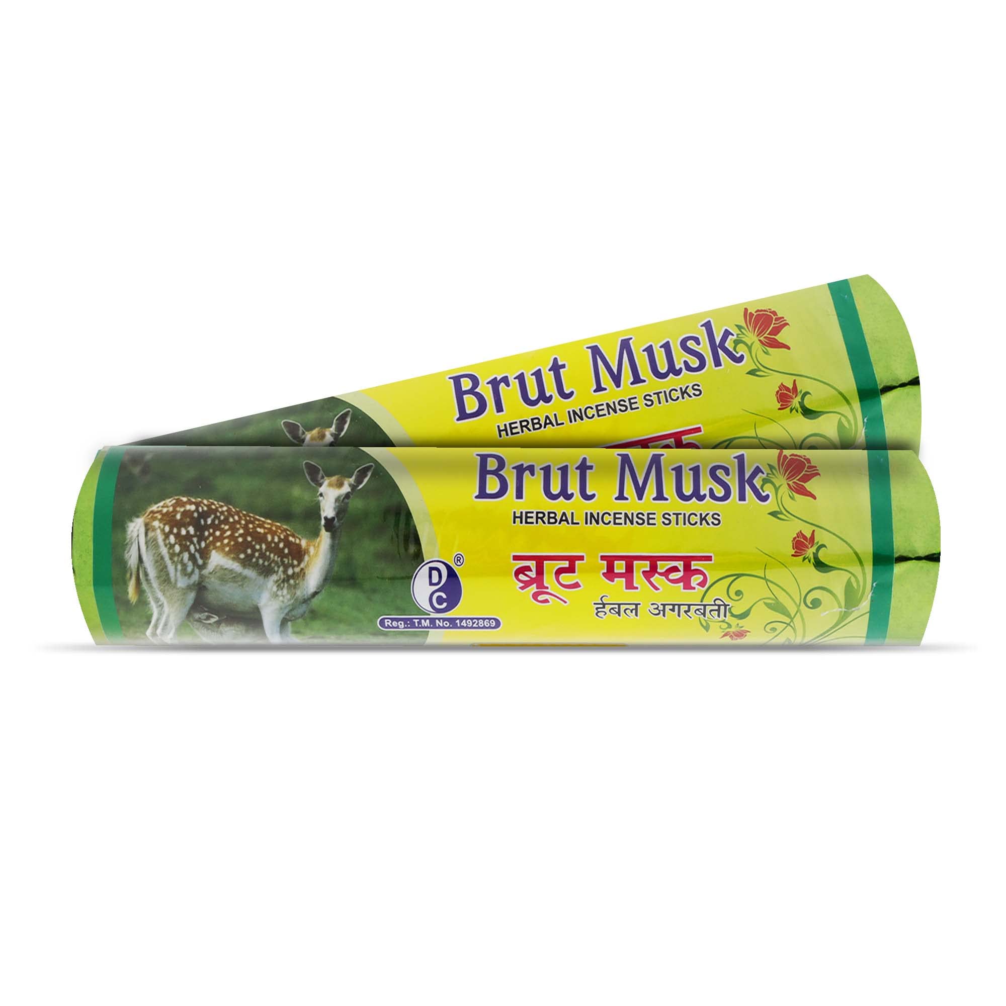 Brut Musk Incense Sticks Rolls | Pack of 1 | 250 GMS Each | Long - Lasting Incense Sticks for Calming & Relaxation, Ideal for Gifting | No Charcoal Agarbatti | Dhoop Chaon & Co.