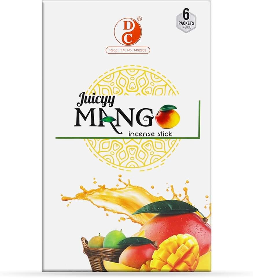 Eco Mango Premium Incense Sticks | Pack of 6 Boxes | 100 GMS Each
