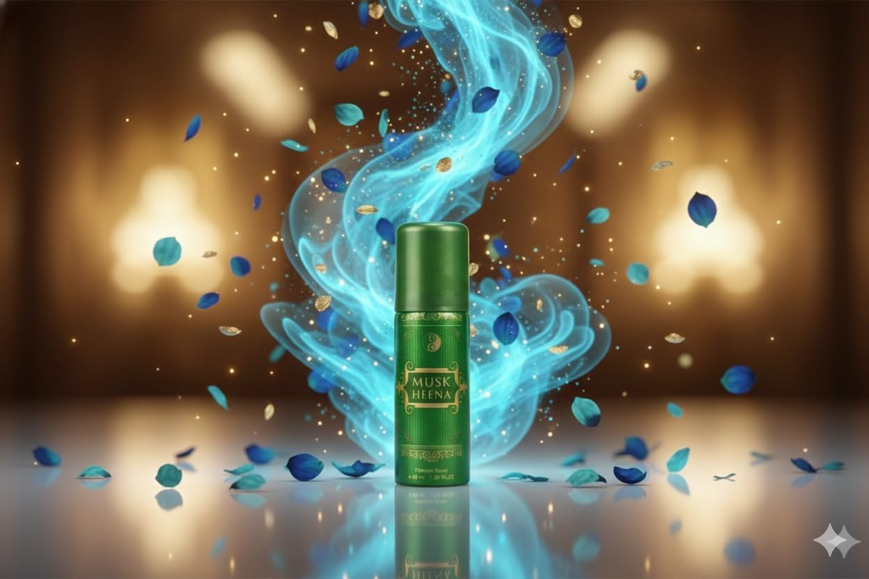 Musk Heena Air Freshener Spray | Premium 40 ml Mist | Pack of 2