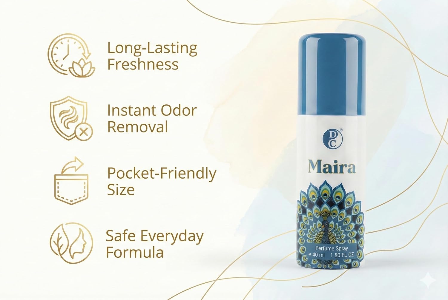 Maira Perfume Spray | Premium 40 ml Mist Spray | Pack of 2