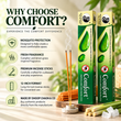 Original Comfort Camphor & Lemon Grass Incense Sticks | 12 Inch Mosquito Protection Agarbatti | 120 Sticks Per Box