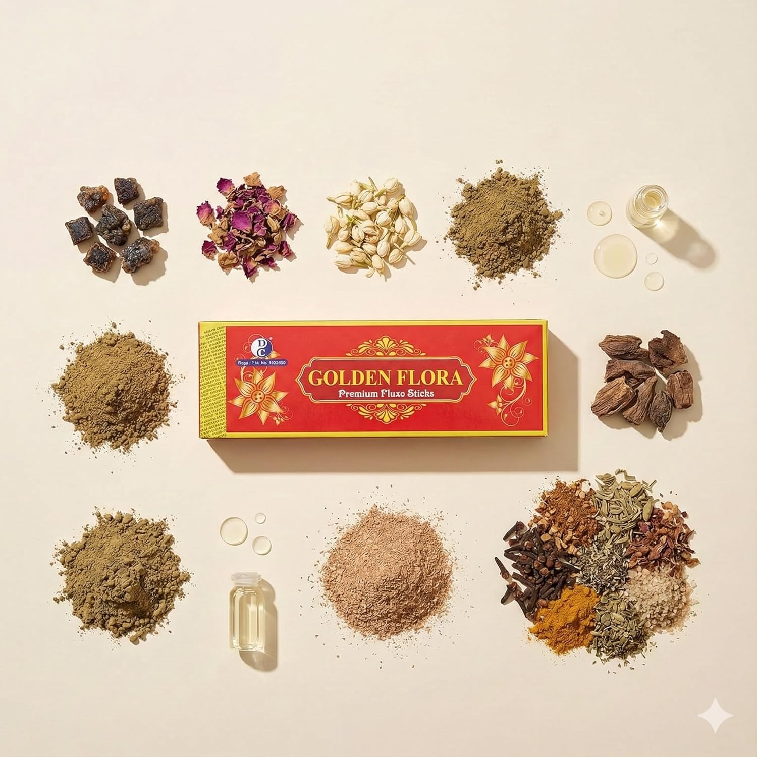 Golden Flora Premium Masala Incense Sticks