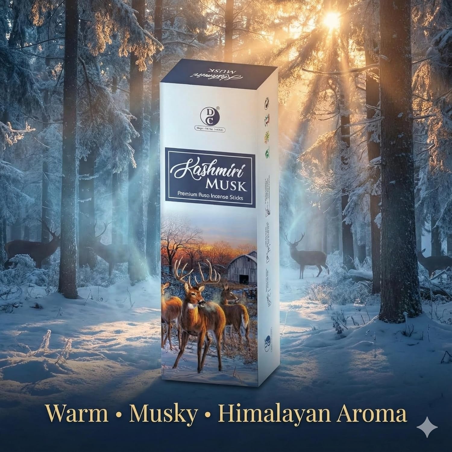 Kashmiri Musk Premium Fluxo Incense Sticks