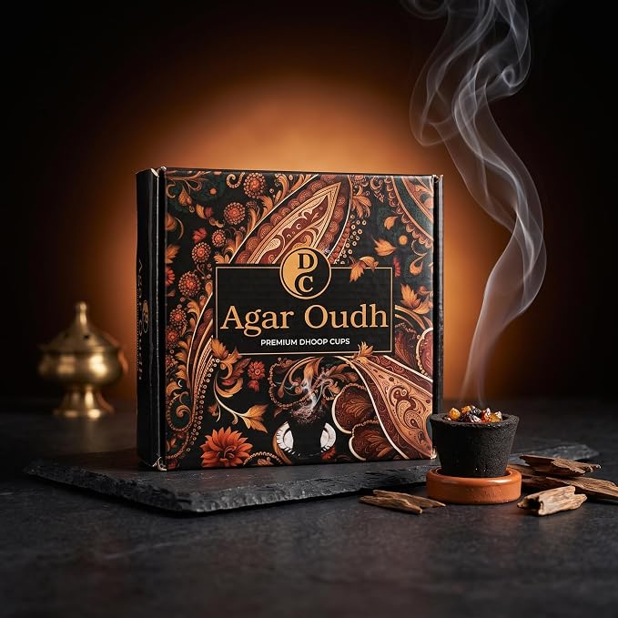 Agar Oudh Dhoop Cups Premium Agar Oudh Sambrani Cup Dhoop 1 Cup in 1 Pack