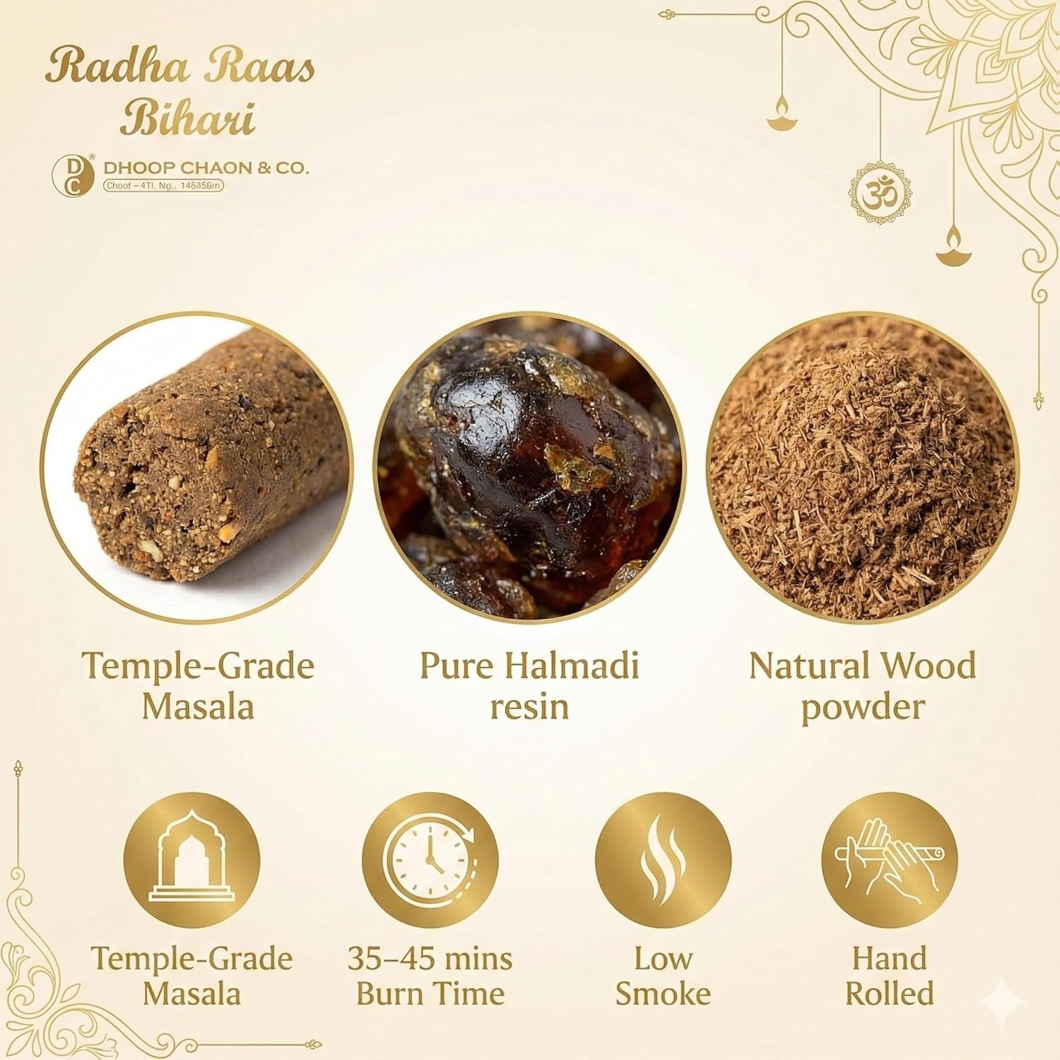 Radha Raas Bihari Masala Incense Sticks