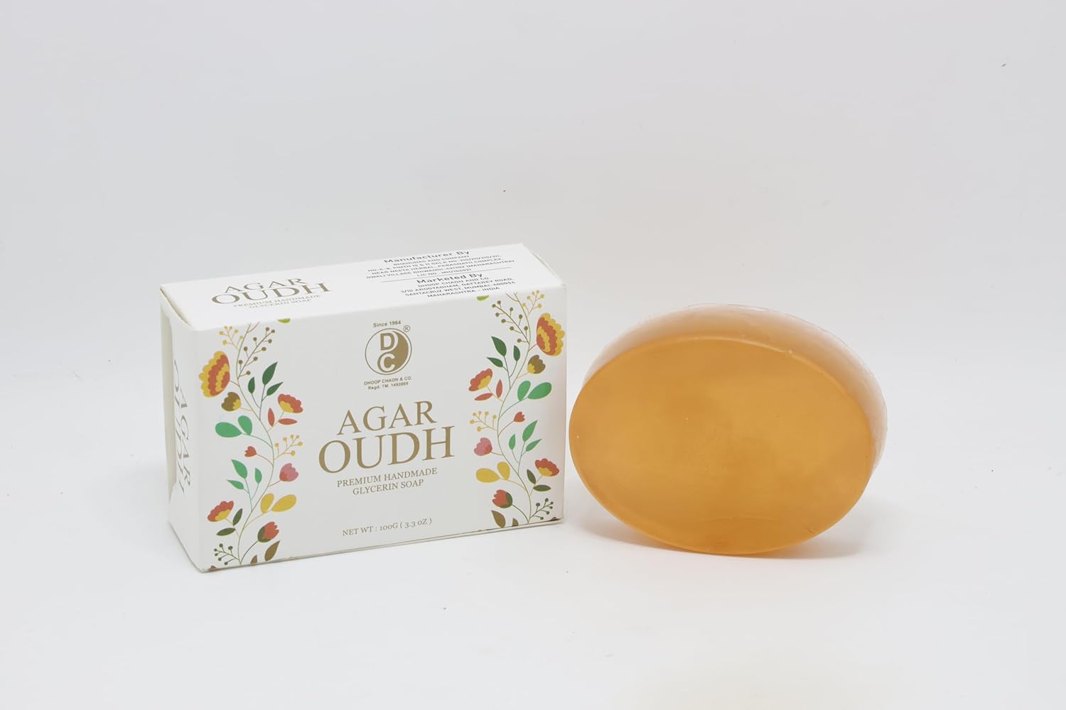 Agaroud natural glycerin soap with oud fragrance
