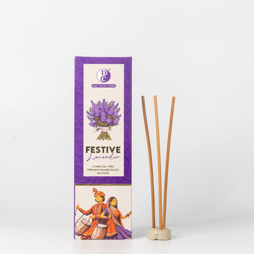 Dhoop Chaon & Co. Festive Lavender Premium Bambooless Incense Sticks