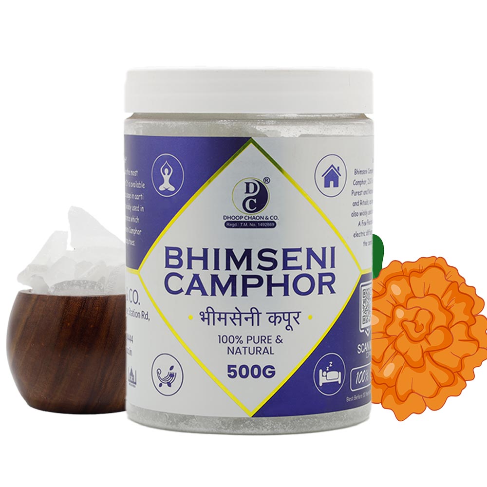 Bhimseni Camphor 500g Jar Pack