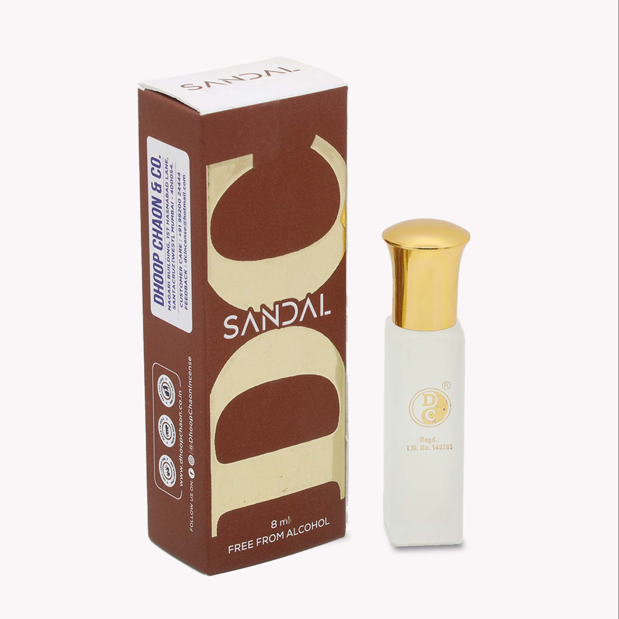 DC Sandal  Premium Attar for Long Lasting Fragrance 8ML