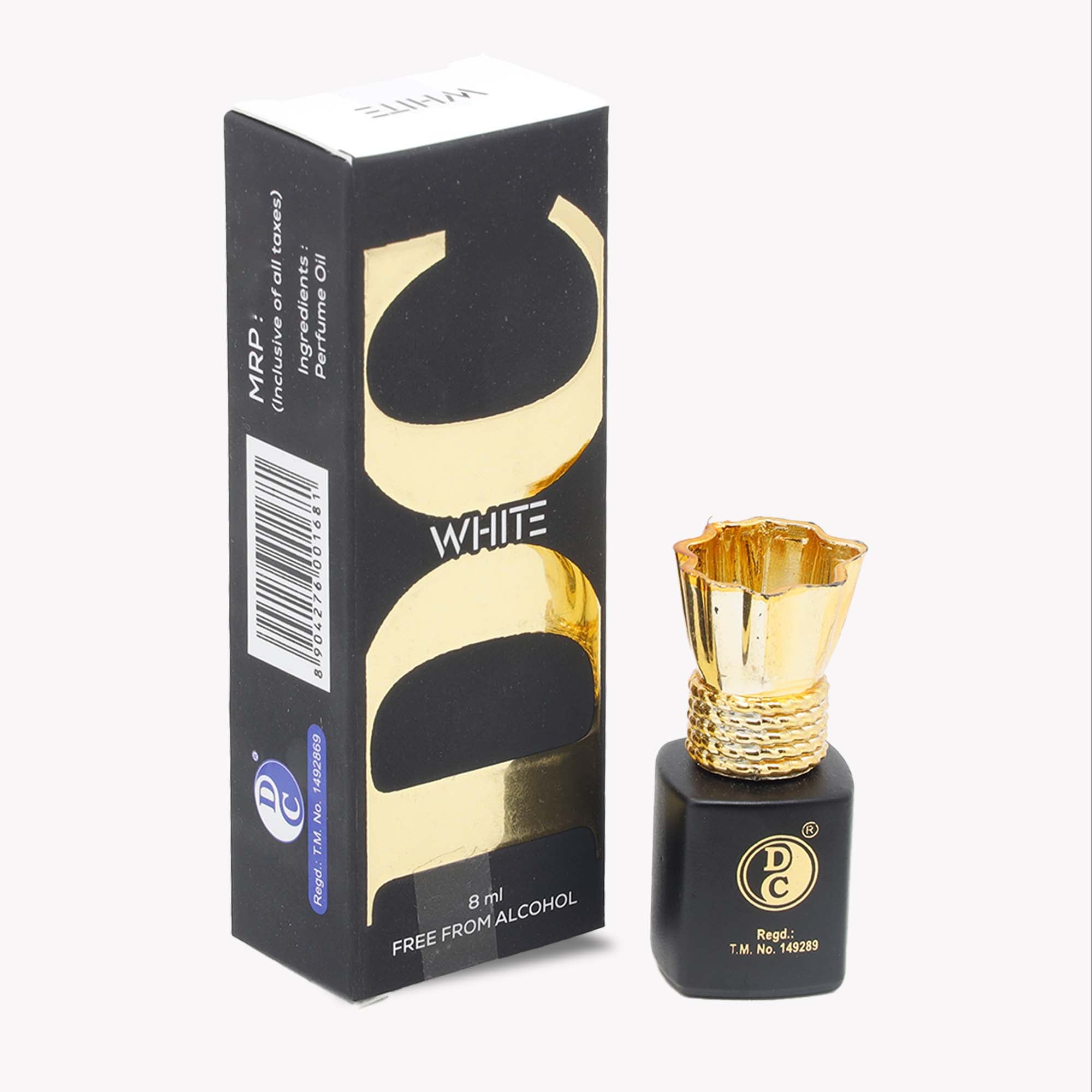 DC White Premium Attar for Long Lasting Fragrance 8ML