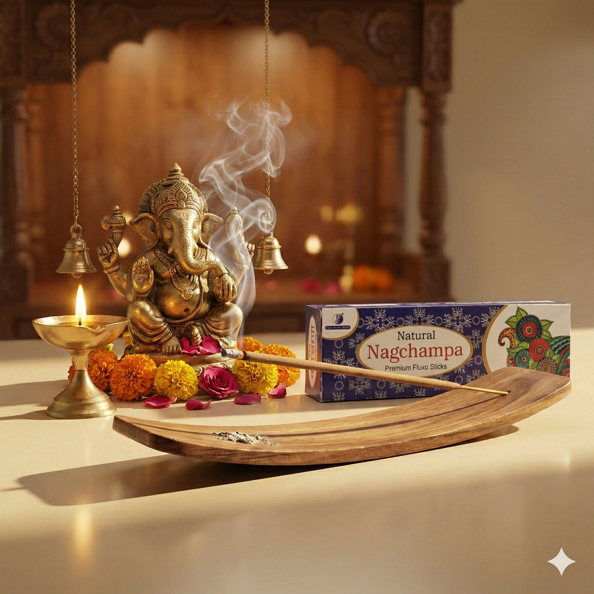 Natural Nag Champa Premium Fluxo Incense Sticks