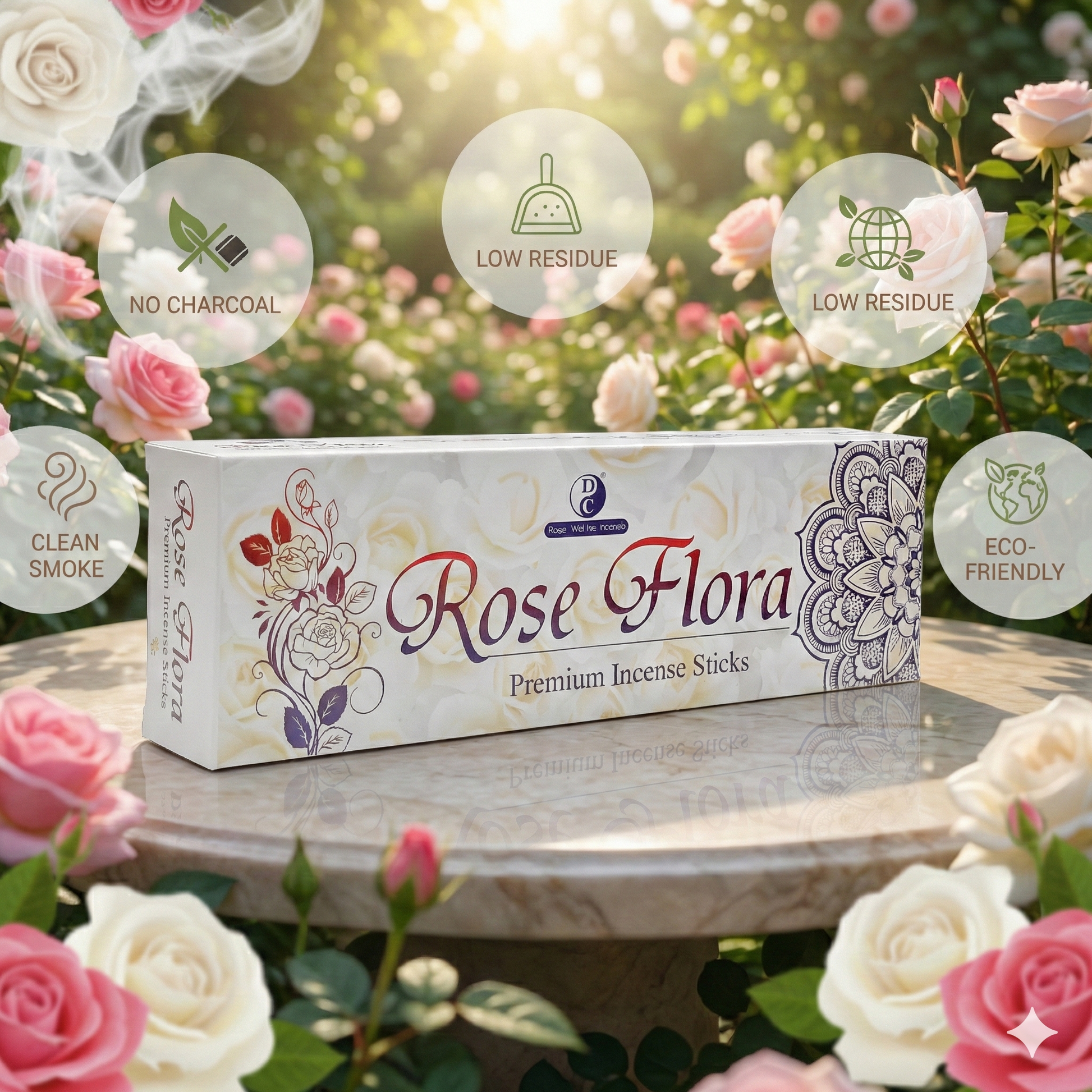 ROSE FLORA PREMIUM MASALA INCENSE STICK