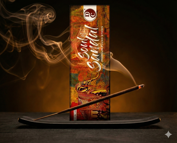 Soul of Sandal – Premium Natural Masala Incense Sticks (50g × 12 Value Pack) Long-Lasting Sandalwood Fragrance | Handcrafted | Pure Masala Agarbatti
