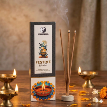 Dhoop Chaon & Co. Festive Oudh Premium Bambooless Incense Sticks | 90g Each Pack