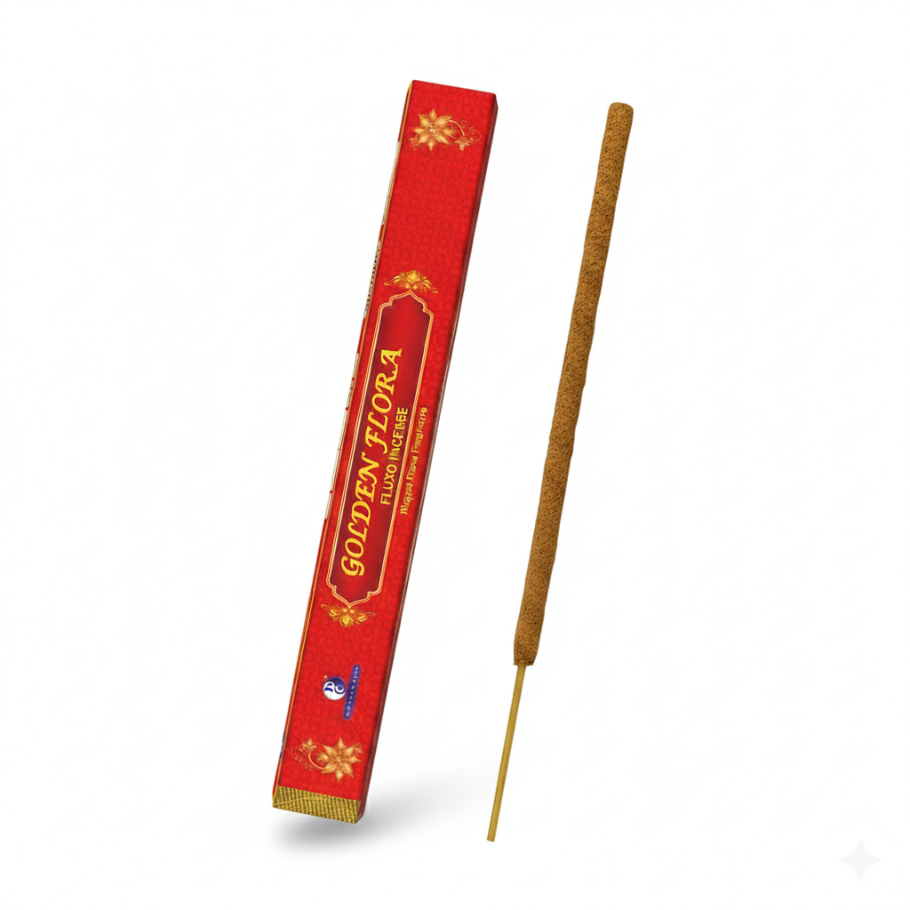 19" Golden Flora Premium 19" Long Incense Sticks pack of 1, (5 sticks in each pack)