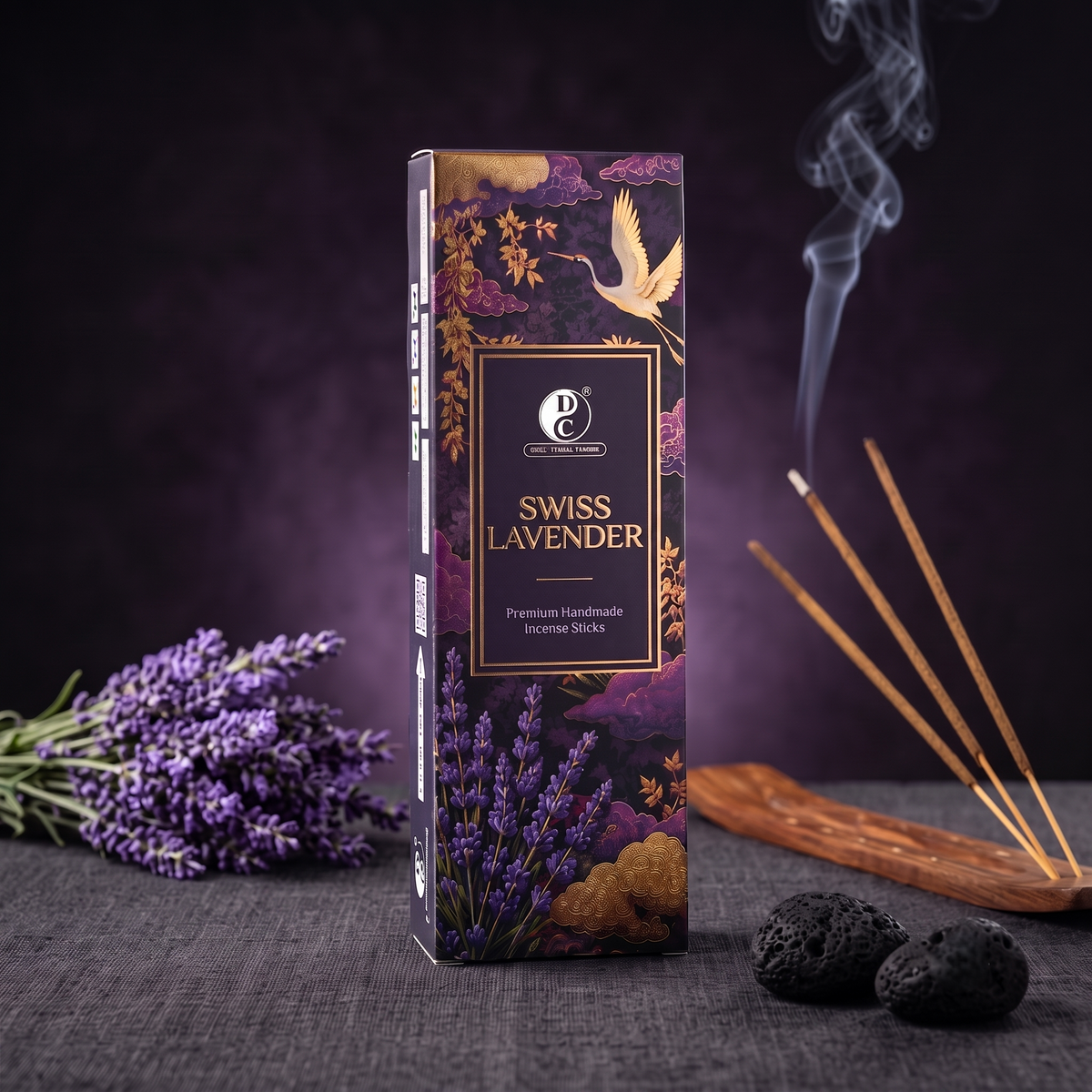 Swiss Lavender Premium Masala Incense Sticks