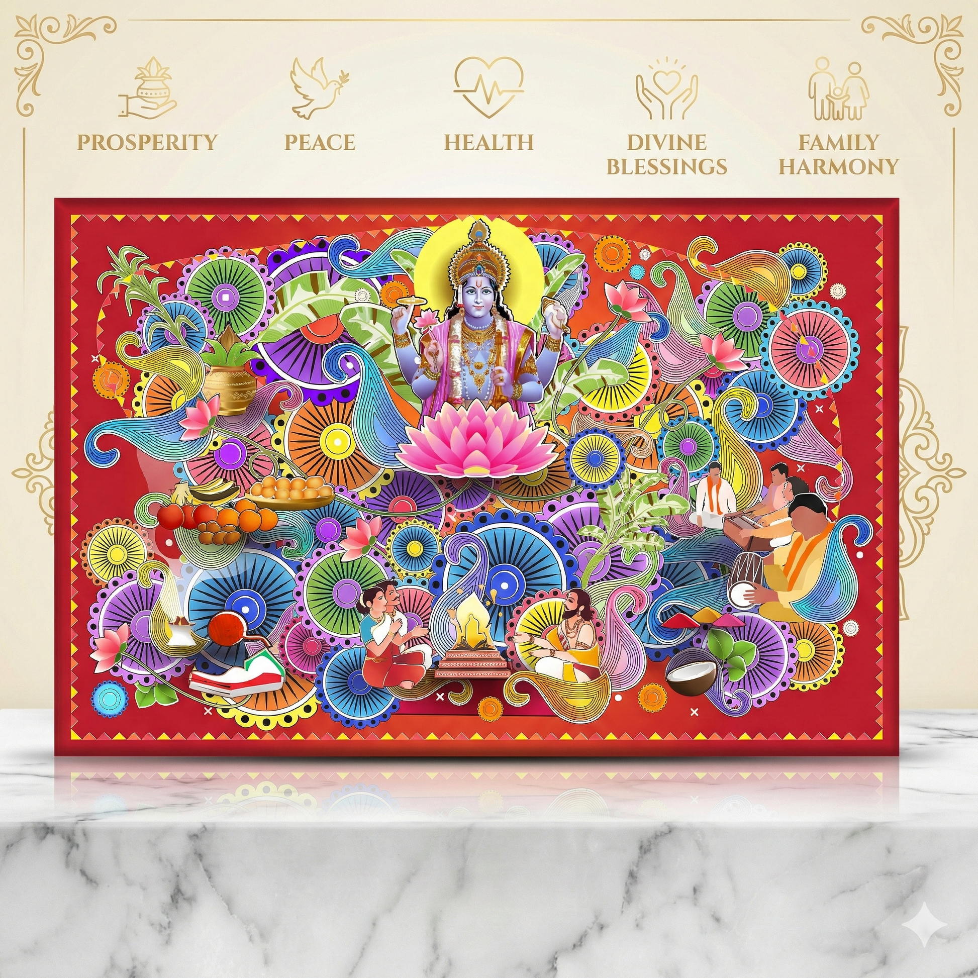 Shree Satyanarayan  Premium Complete Puja Samagri Kit Pack of 1