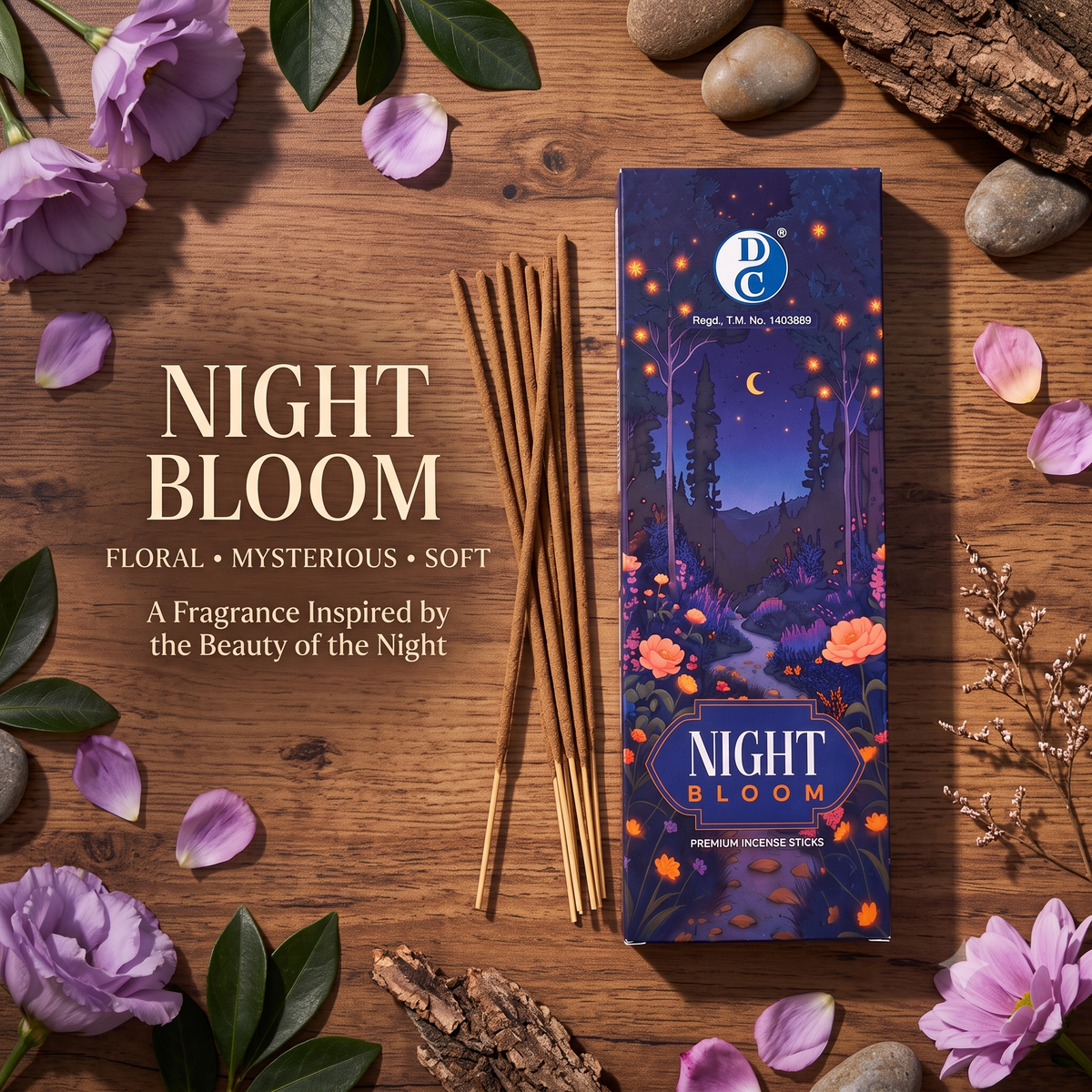 Night Bloom Premium Incense Sticks 225g