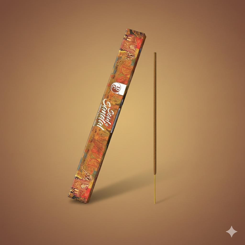 Soul of sandal | Premium 19" Long Incense Sticks | Pack of 1 | 3 sticks each pack | 5 hours Burning each stick.