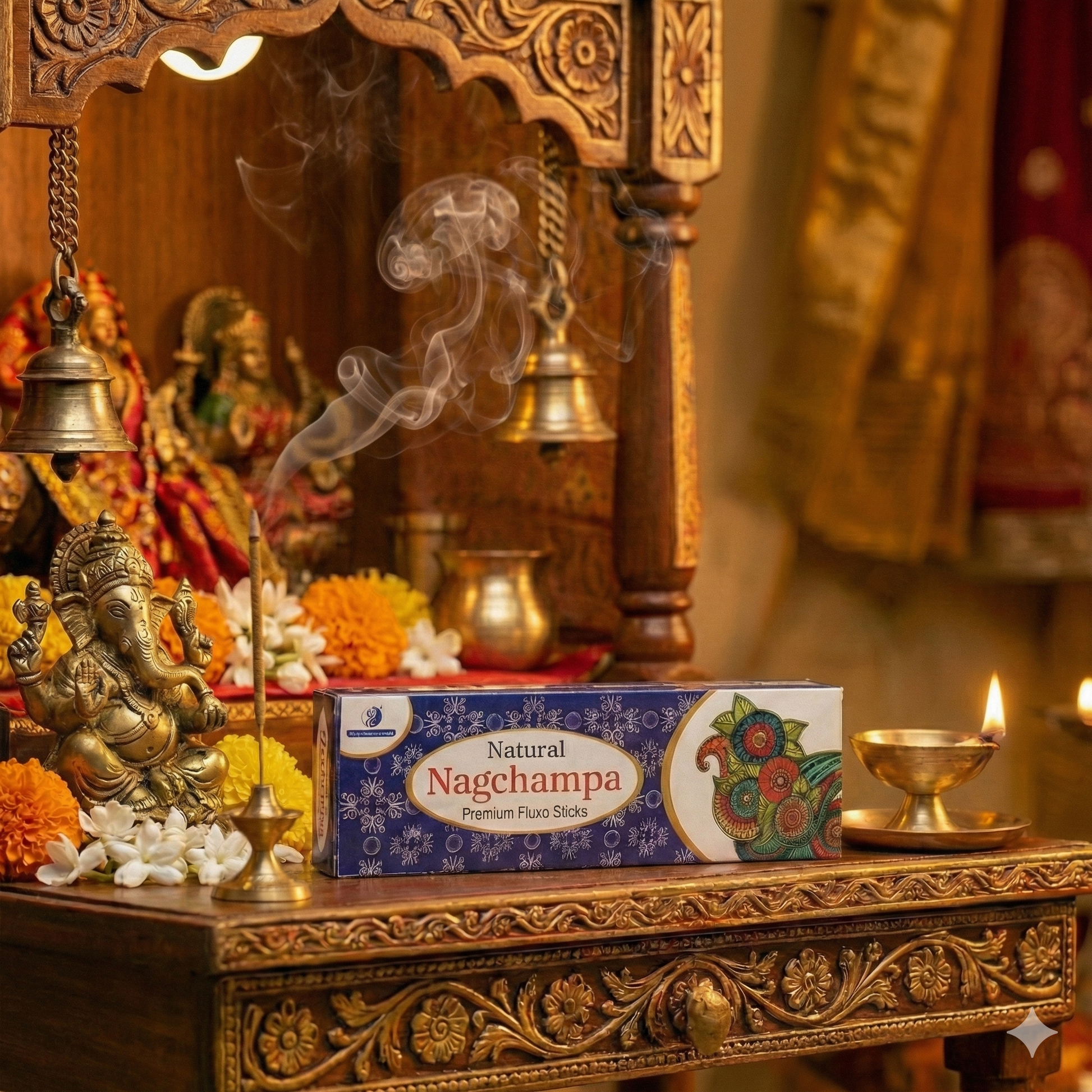 Natural Nag Champa Premium Fluxo Incense Sticks
