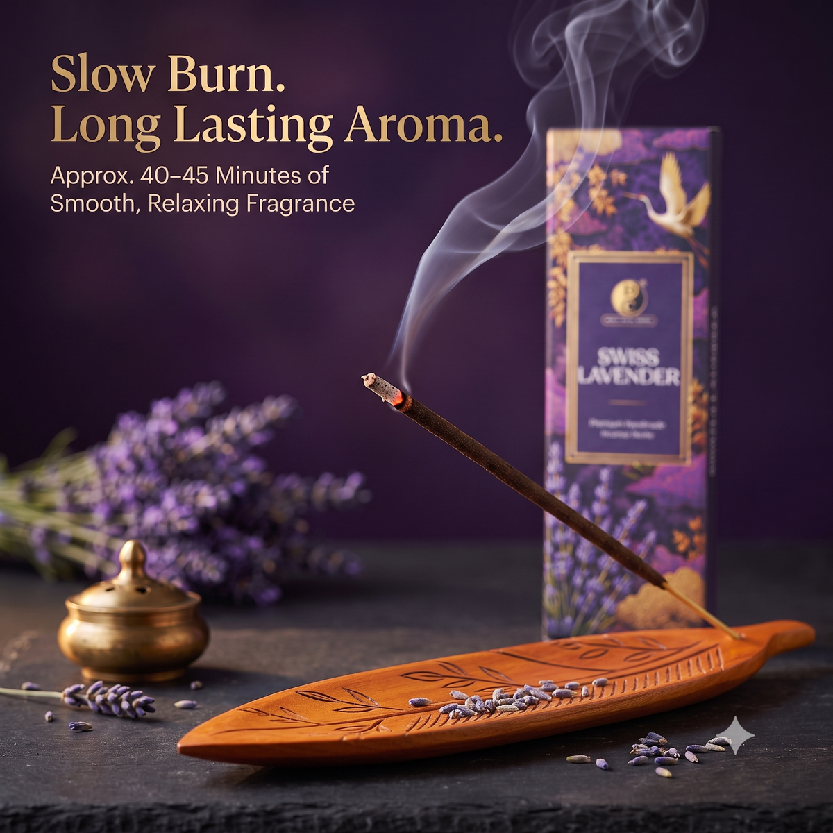 Swiss Lavender Premium Masala Incense Sticks
