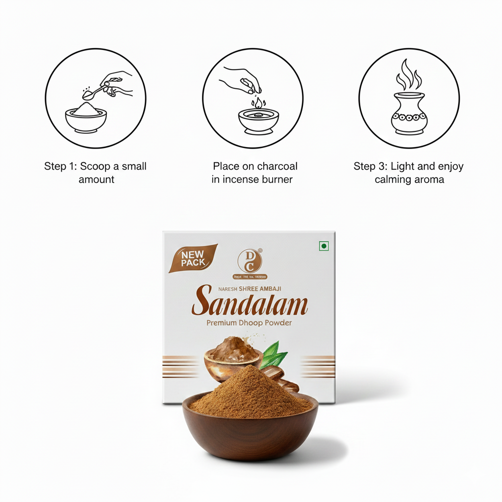 Sandalam Premium Charcoal Free Dhoop Powder 100 Grams Pack