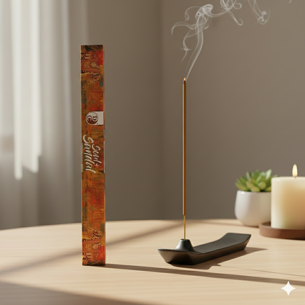 Soul of sandal | Premium 19" Long Incense Sticks | Pack of 1 | 3 sticks each pack | 5 hours Burning each stick.