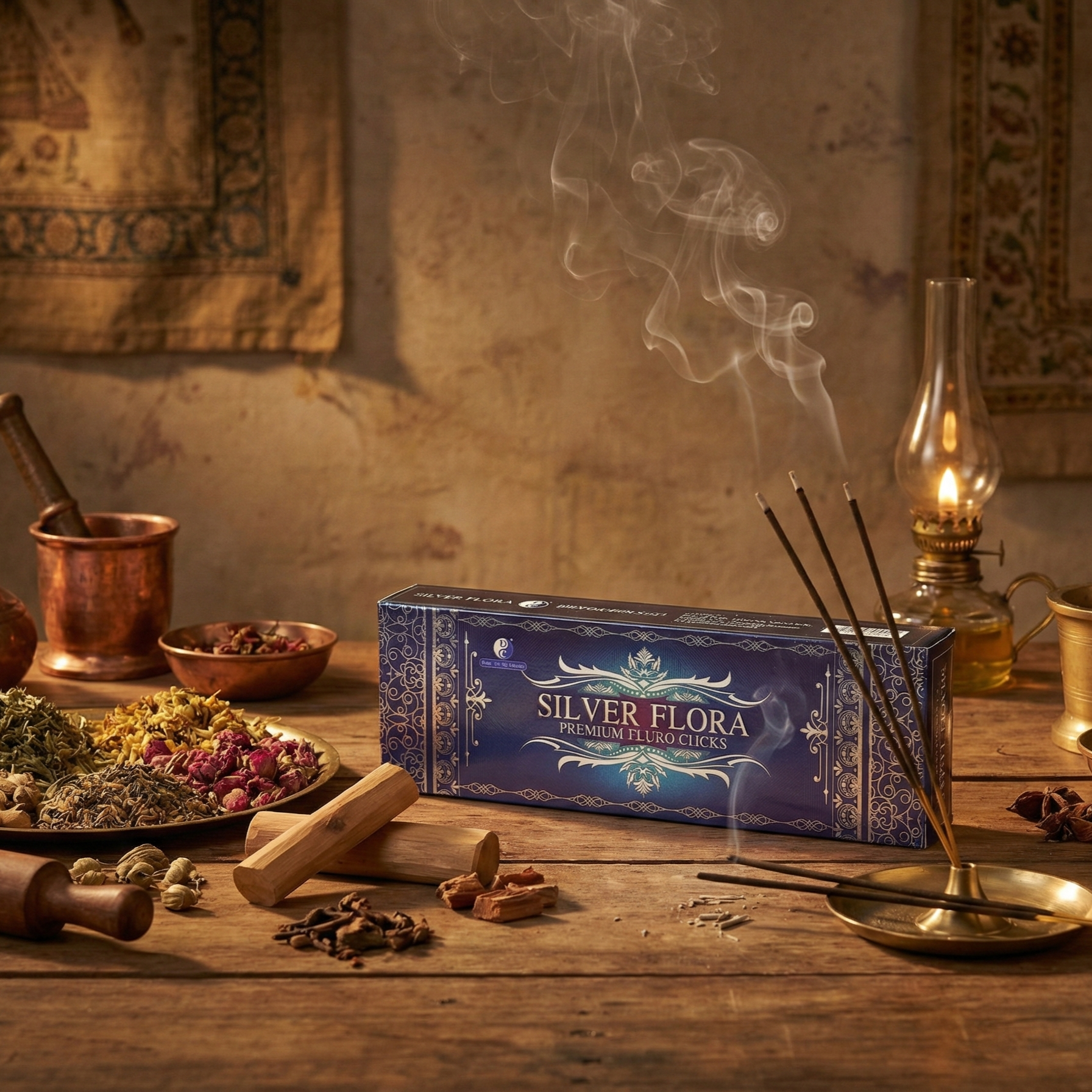 Silver Flora Masala Incense Sticks