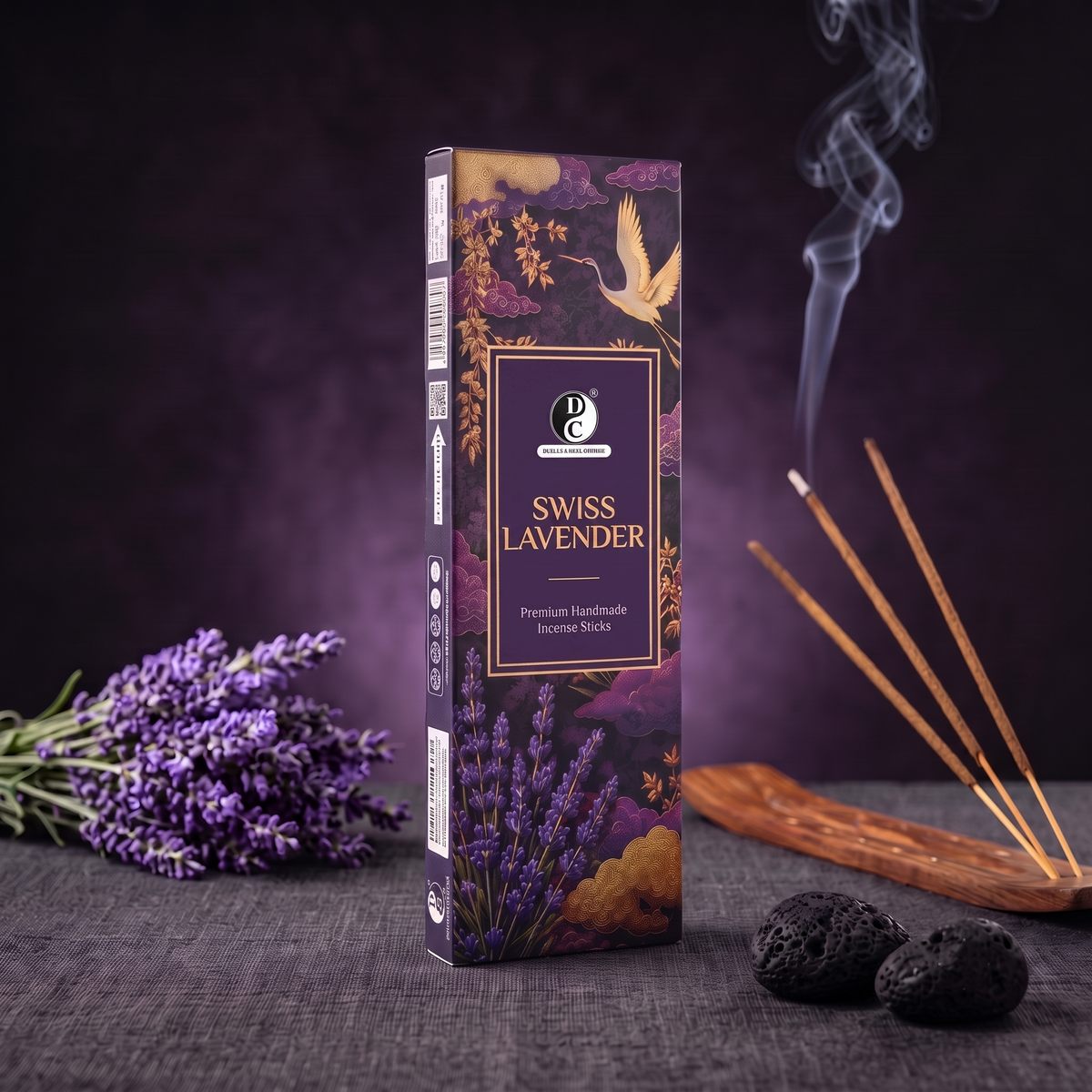 Swiss Lavender Premium Masala Incense Sticks