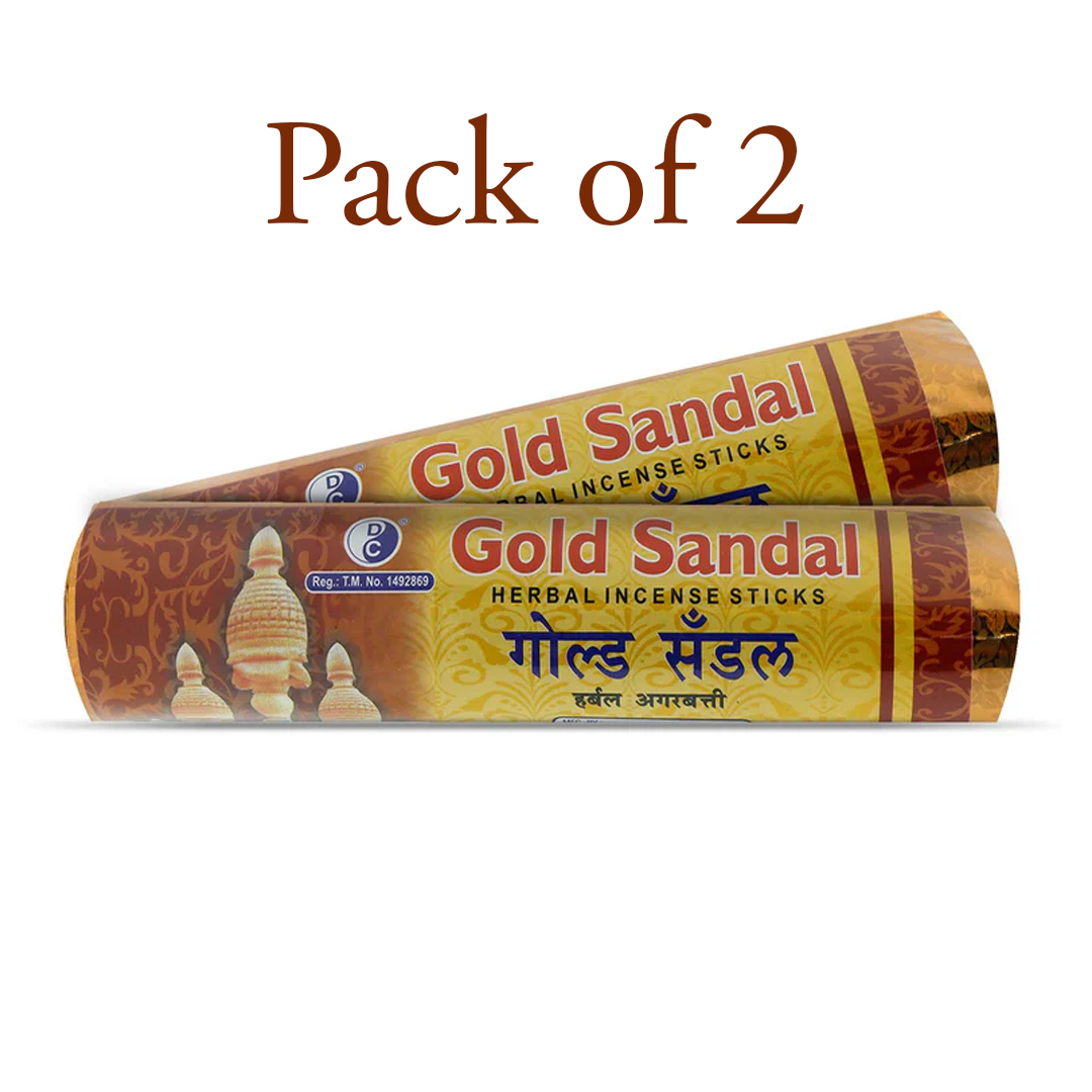 Gold Sandal Premium No Charcoal Incense sticks Rolls | 250 GMS Each