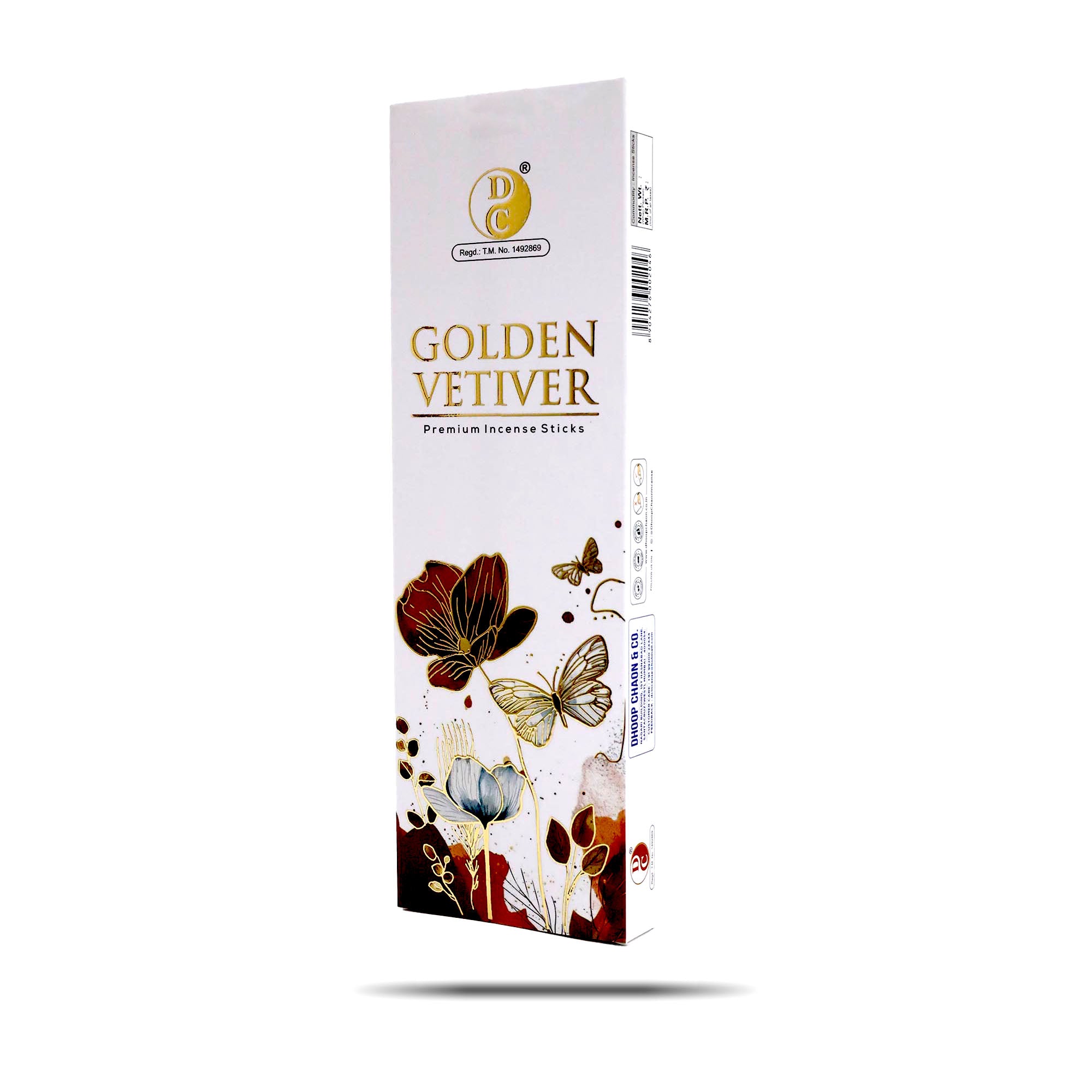 Golden Vetiver Premium Base Masala Incense Sticks Pack