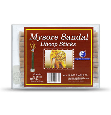 Mysore Sandal Premium Dhoop Sticks Without Charoal 30 Sticks Pack