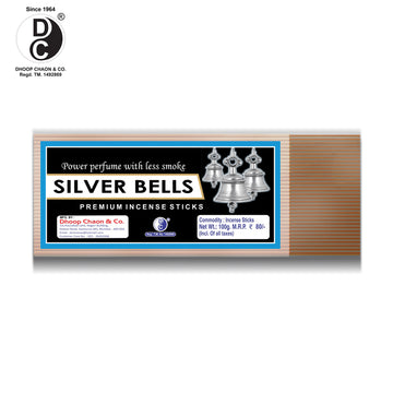 Silver Bells Metallic Coloured Premium Incense Sticks 100 Grams Pack