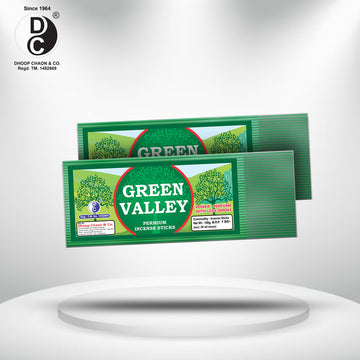 Green Valley Metallic Coloured Premium Incense Sticks 100 Grams Pack