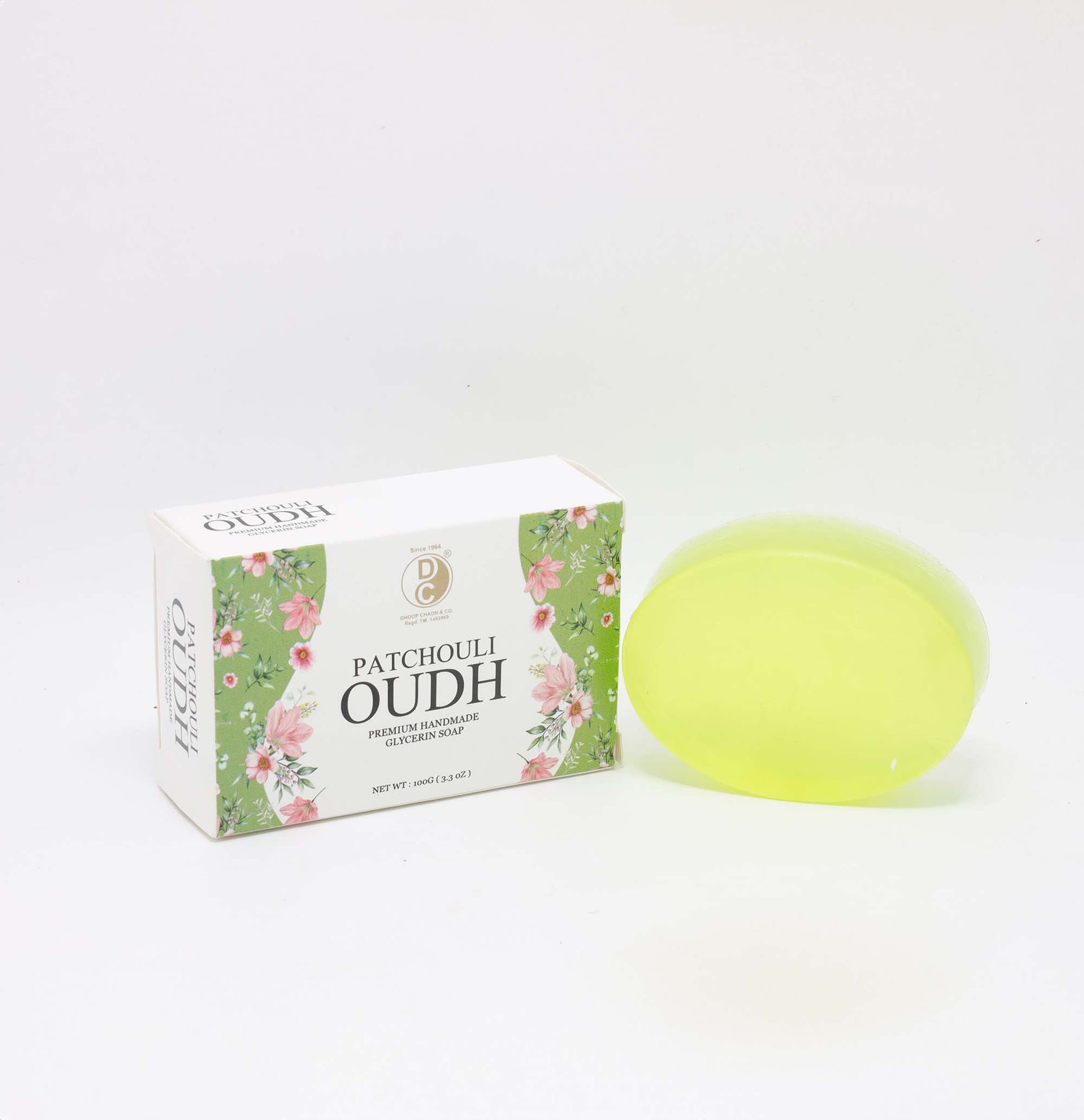 Patchouli scented glycerin soap for skin care