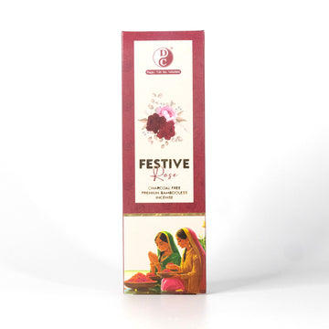Dhoop Chaon & Co. Festive Rose Premium Bambooless Incense Sticks