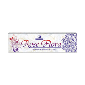 Rose Flora Incense Sticks | 250 GMS Pack Each | Pack of 2 | Long Lasting Incense Sticks for Calming & Relaxation | No Charcoal Agarbatti | Dhoop Chaon and Co.