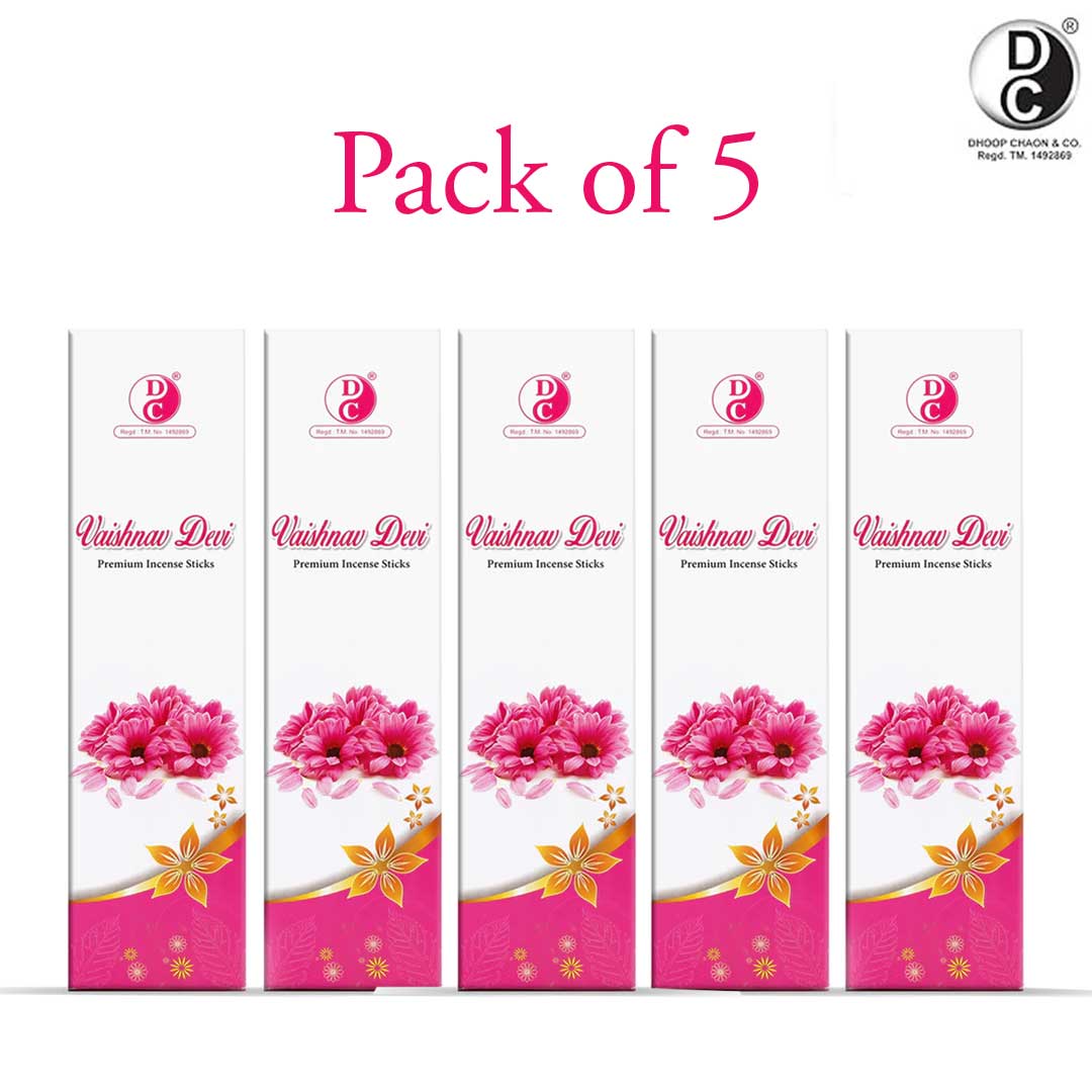 Vaishnav Devi Premium No Charcoal Incense sticks ECO Box 100 Grams Pack