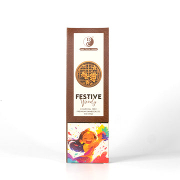 Dhoop Chaon & Co. Festive Woody Premium Bambooless Incense Sticks